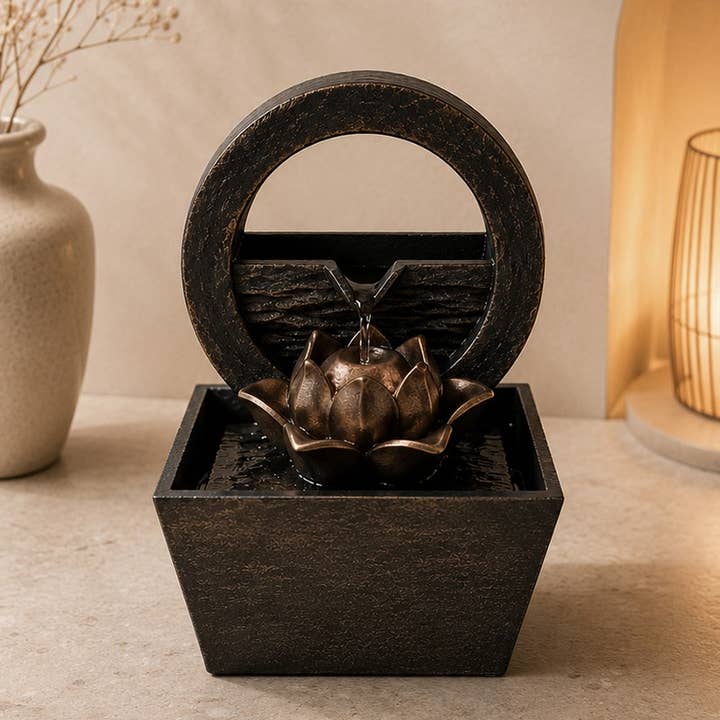 Fuente de agua Flor de Loto