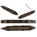 Portaincienso de madera hoja 26,5 cm